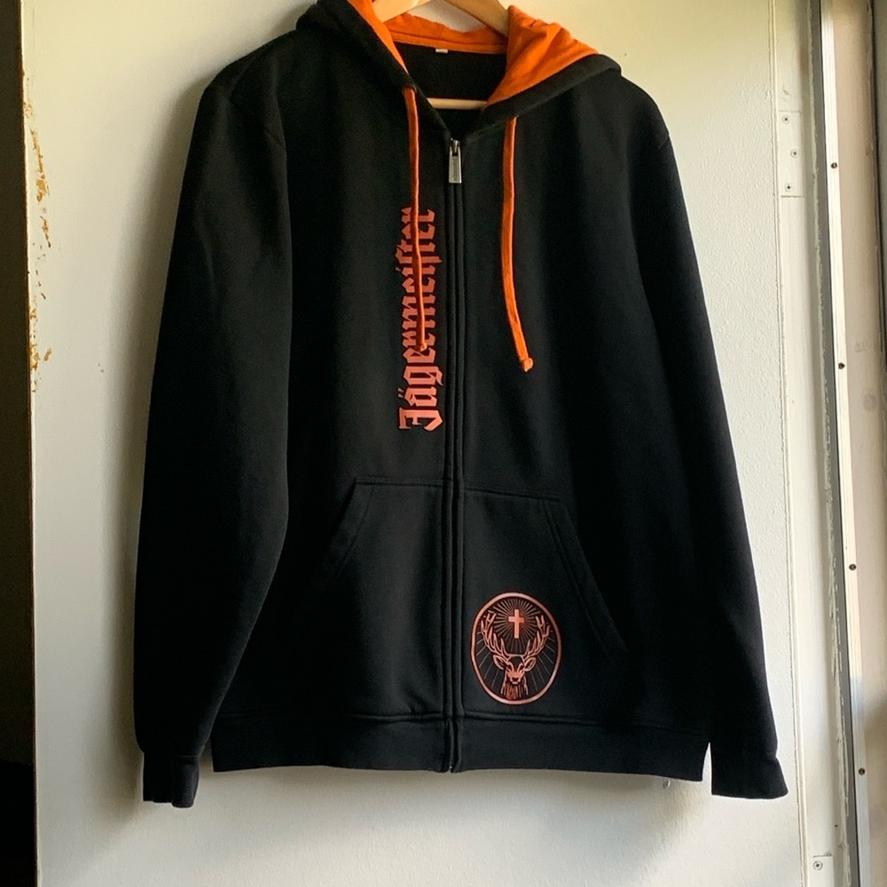 Jagermeister Womens Zip Up Hoodie Size Large